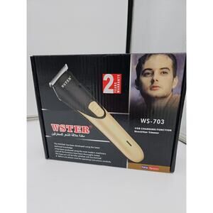WSTER Rechargeable Hair Clippers Trimmer Cutting Beard Barber Shaver WS-703